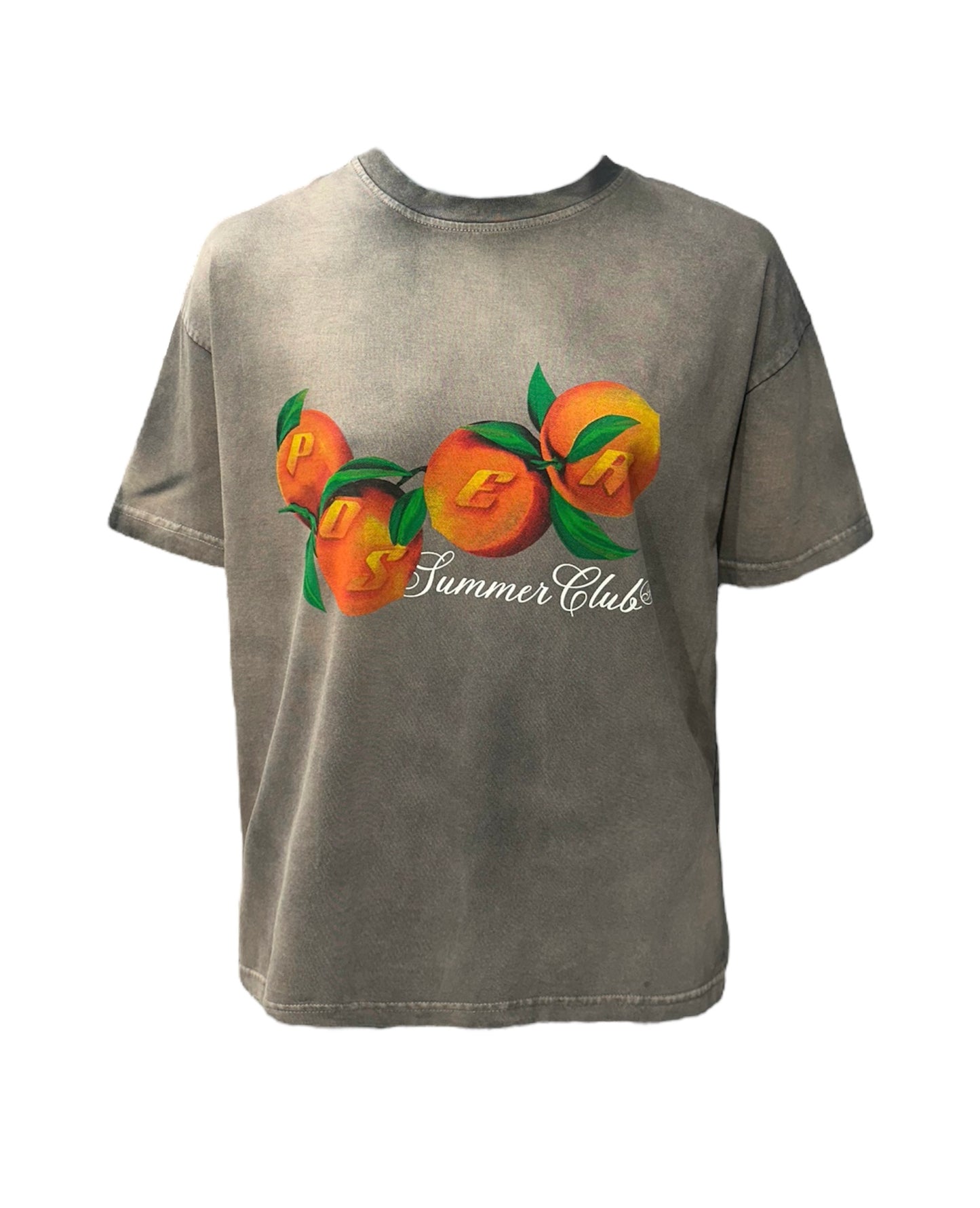 PEACH ACID WASH TEE