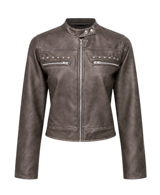 KYLIE VINTAGE GREY SLIM JACKET