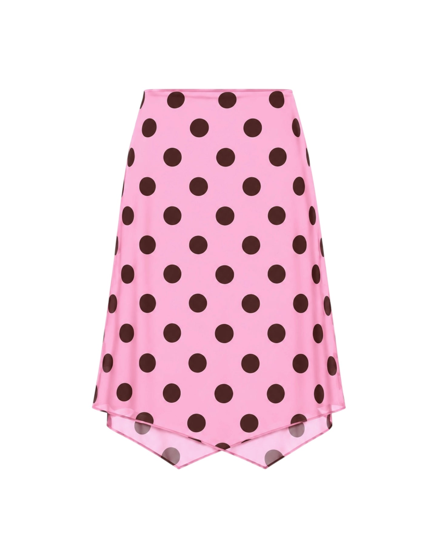 PINK POLKA DOTS MESH SKIRT