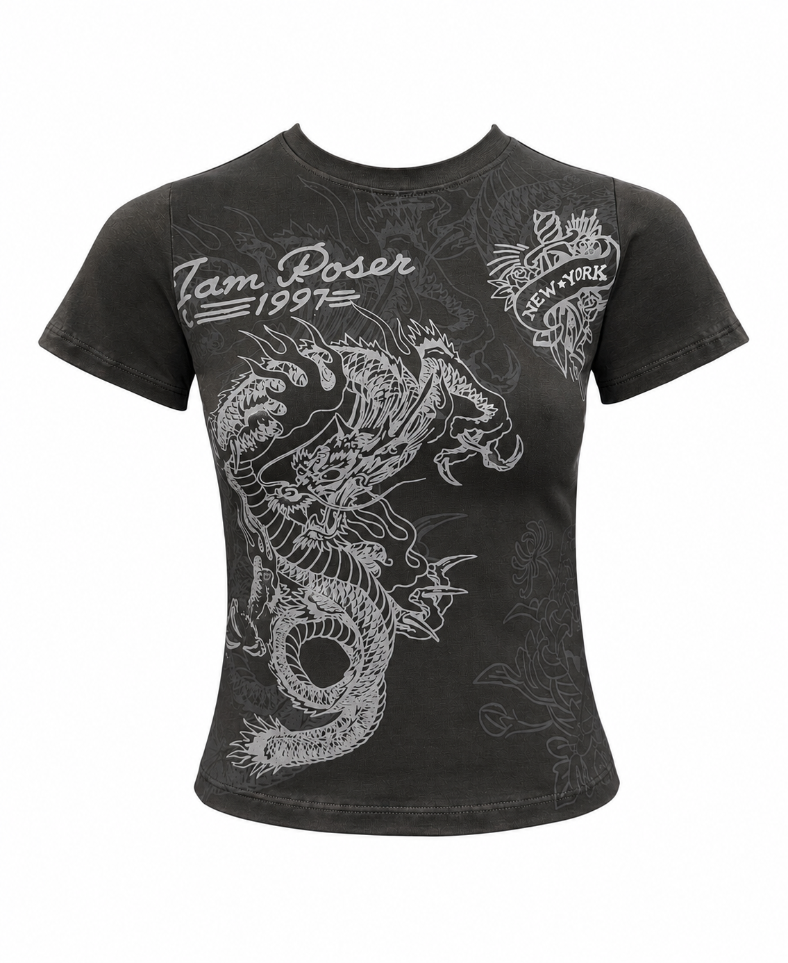 JAPANESE GREY DRAGON BABY TEE