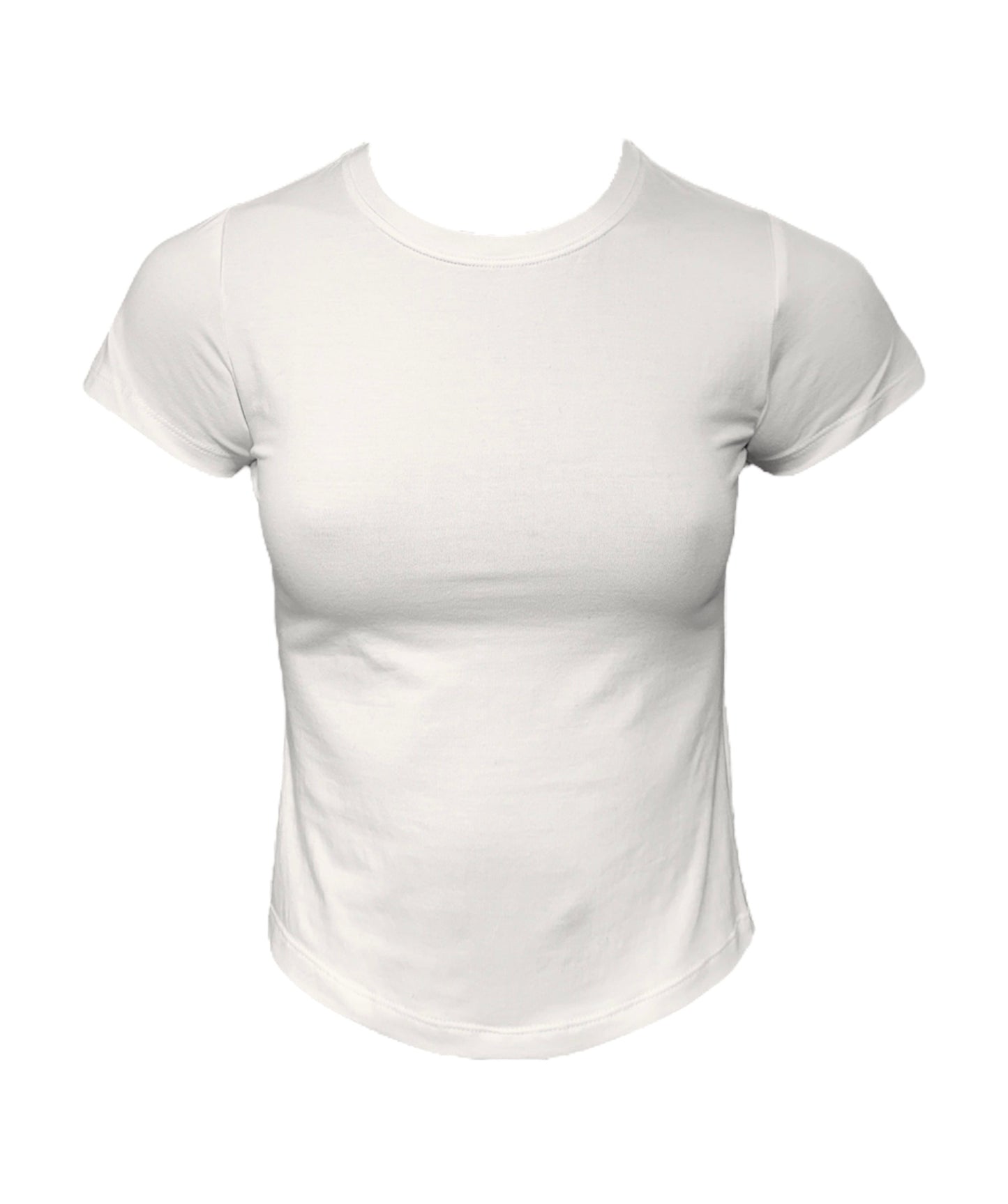 WHITE BASIC BABY TEE