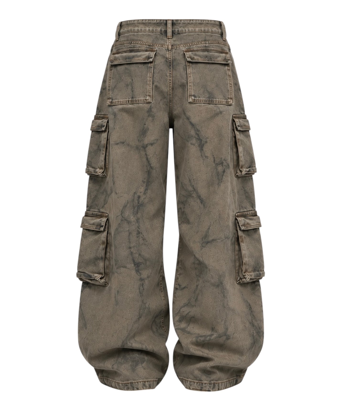 DARK GREEN CARGO PANTS