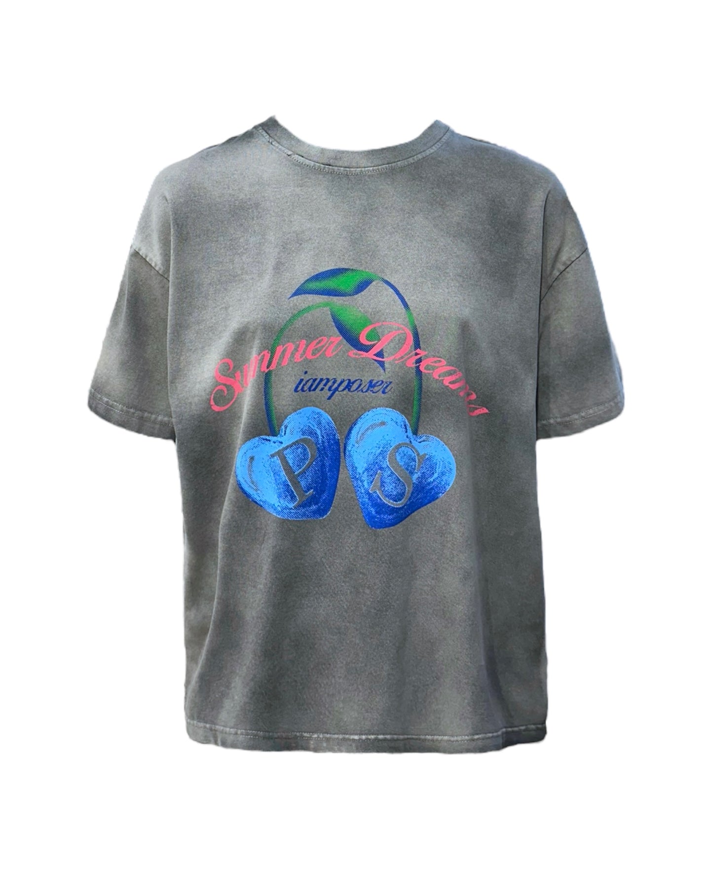 LOVE PS ACID WASH TEE