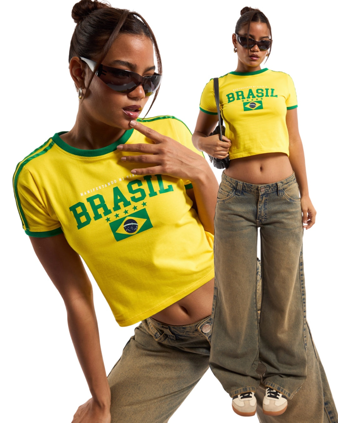 BRASIL BABY TEE YELLOW