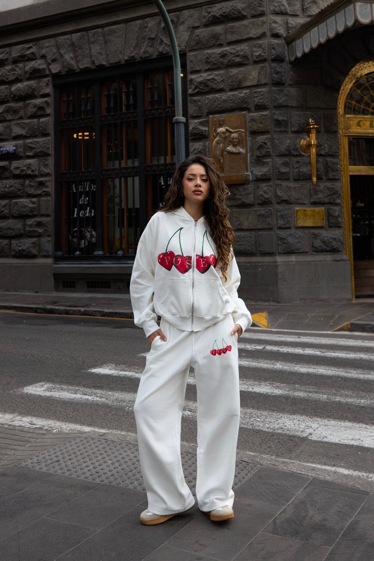 CHERRY ZIP HOODIE