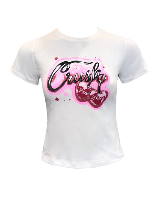 CRUSH WHITE BABY TEE