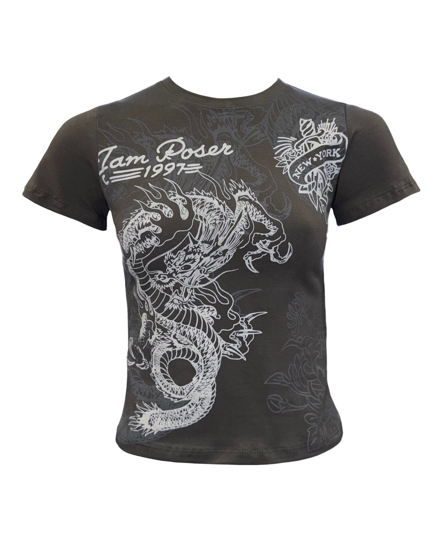 JAPANESE GREY DRAGON BABY TEE