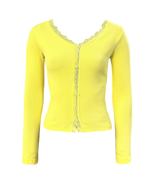 RIB V YELLOW TOP