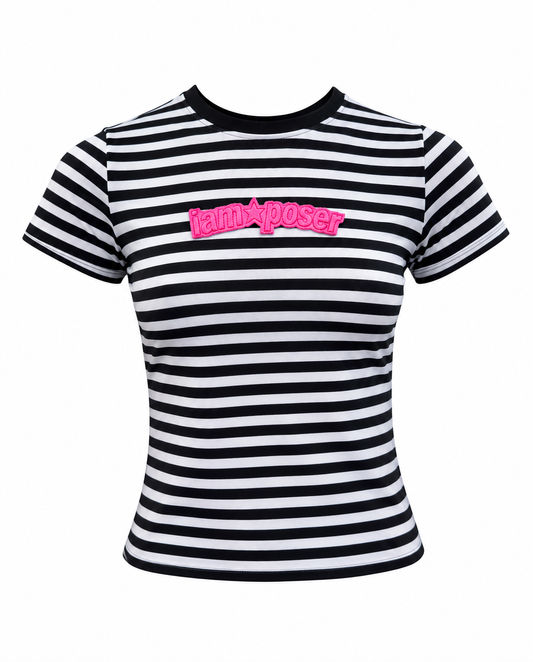 STRIPES B&W BABY TEES