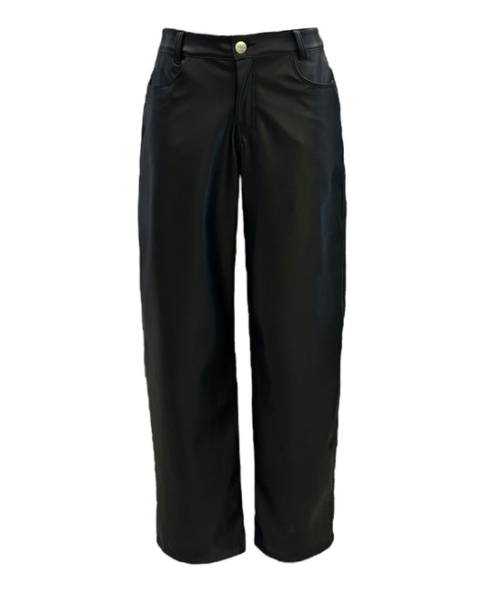 LEATHER BLACK PANTS