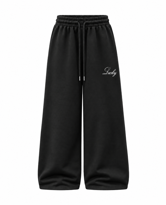 LUCKY BLACK SWEATPANTS