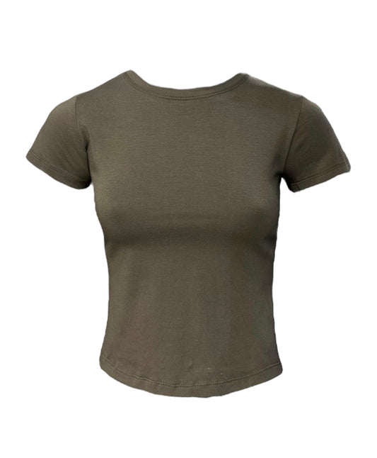 GREY BASIC BABY TEE