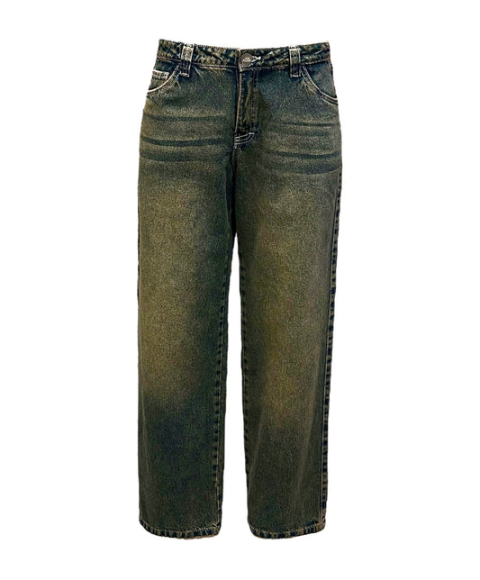 BELLA JEAN DARK GREEN LOW RISE