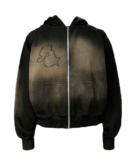 ACID BROWN ZIP HOODIE