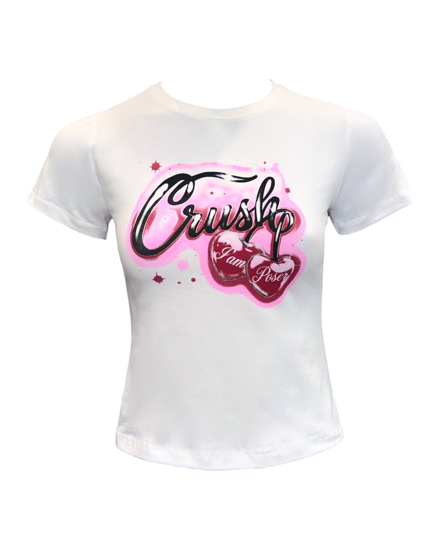 CRUSH WHITE BABY TEE