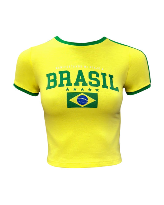 BRASIL BABY TEE YELLOW