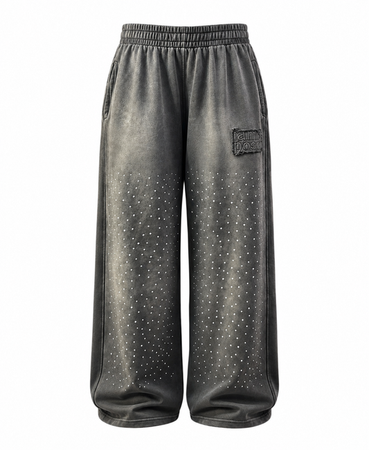 BLING ACID GREY SWEATPANTS