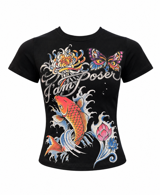 PEZ KOI BLACK BABY TEE