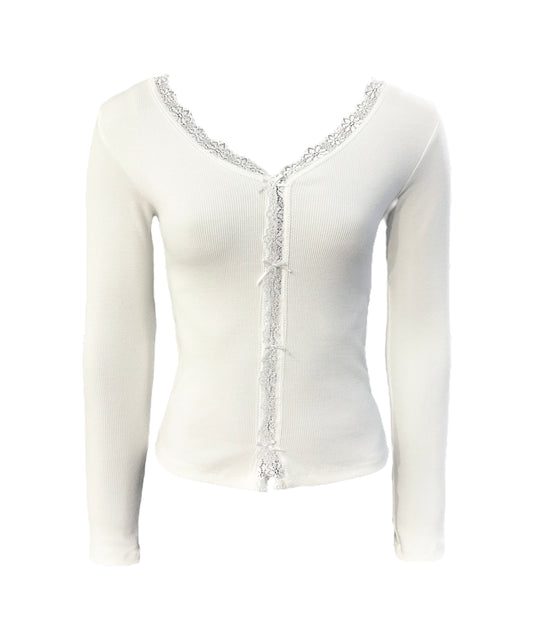 RIB V WHITE TOP
