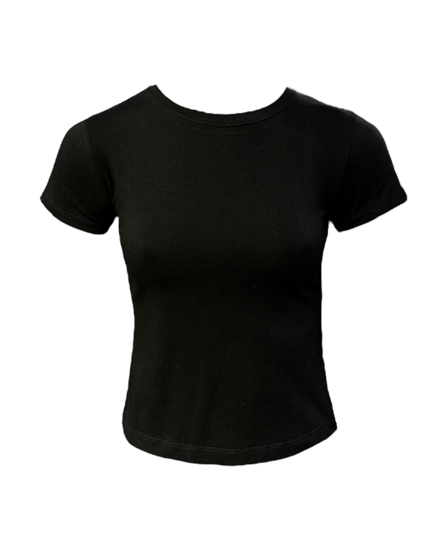 BLACK BASIC BABY TEE