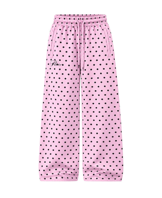 POLKA DOTS PINK SWEATPANTS