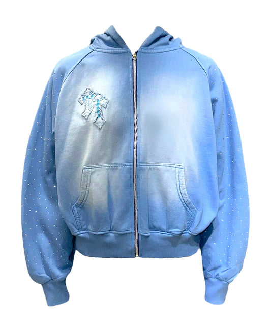 BLING ACID SKY ZIP HOODIE