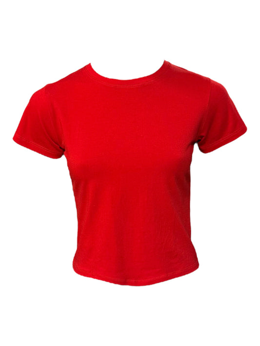 RED BASIC BABY TEE